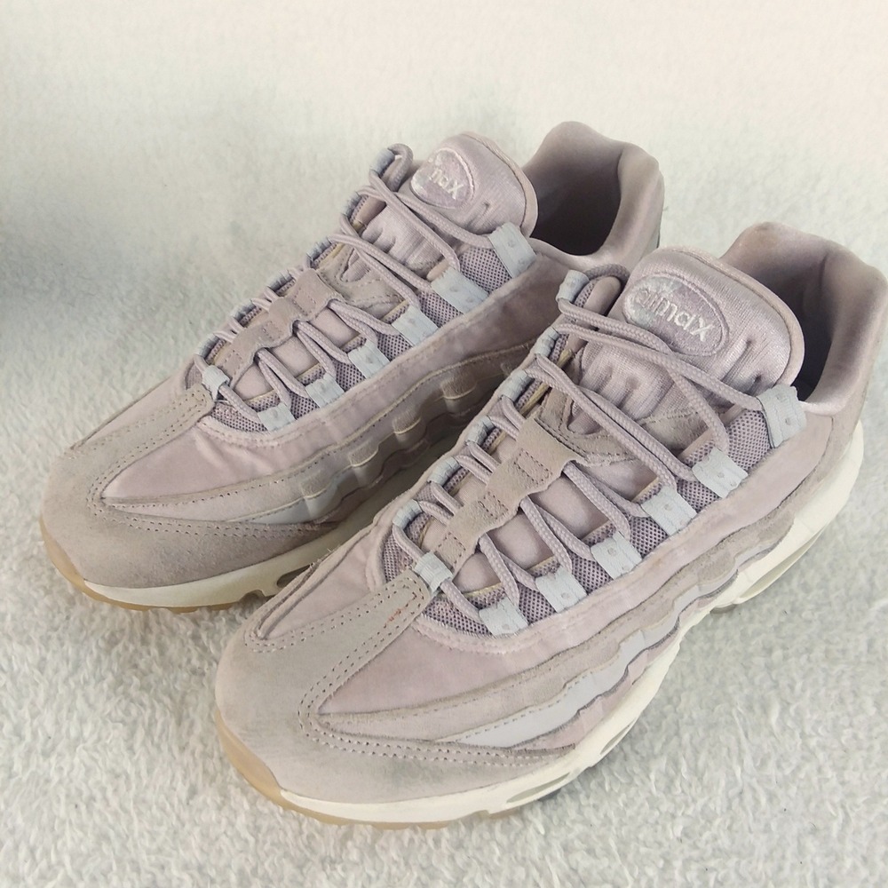 Nike Women Air Max 95 LX Particle Rose-White Size 9 Trainers AA1103-600 Sneakers - Picture 2 of 14